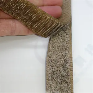 Silver Fiber EMF Shielding Hook And Loop Fastener Tape Conductive Velcroes