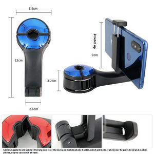 Support de téléphone portable 2-en-1 pour appuie-tête de voiture, crochet de fixation pour dossier de siège, accessoire de rangement intérieur pour véhicule - Product Image 5