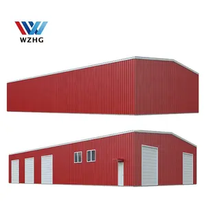 Custom Design Quick Build Large Space Frame Prefab House Warehouse Heavy Weight Warehouse in Steel Structure