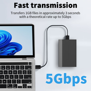 Transblue 2.5 inch USB3.1 Gen1 <span class=keywords><strong>Type</strong></span>-C Ổ đĩa cứng bao vây đĩa cứng vỏ cho 4TB HDD SSD - Product Image 2