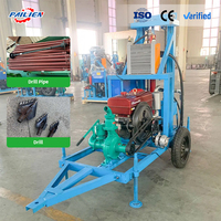 Machine de forage de puits portable, mini-perforatrice rotative automatique pour forages de 20m, 25m, 30m de profondeur