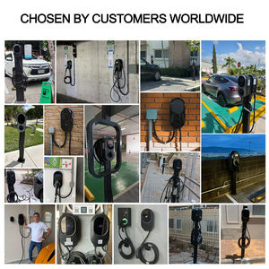 Crochet de gestion des câbles pour chargeur de véhicule électrique, maintient le connecteur J1772/<span class=keywords><strong>Tesla</strong></span> hors sol, en plastique, à fixation murale - Product Image 5