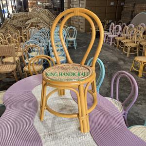 Silla para niños de ratán natural ecológica de primera calidad hecha a mano para espacios elegantes y cómodos en la sala de estar, cocina y dormitorio - Product Image 3