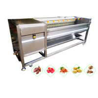 Industriële Automatische Groentewasmachine En Dunschiller Voor Cassave En Aardappelen Efficiënt En Milieuvriendelijk