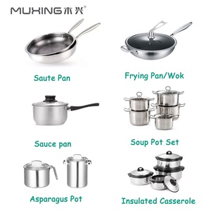 Batterie de cuisine 20 pièces en acier inoxydable 5 couches Base à induction antiadhésive <span class=keywords><strong>Asperges</strong></span> Pots à spaghetti avec filtre Vente en gros - Product Image 4