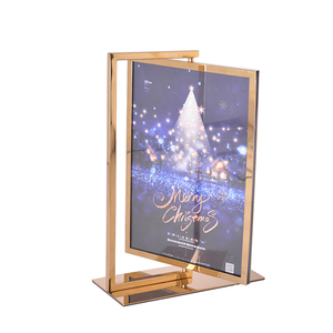 A4 Sided <span class=keywords><strong>Poster</strong></span> Giấy Quảng Cáo Hiển Thị Khán Đài Acrylic Đăng Chủ POP Đứng Bảng Cho Triển Lãm - Product Image 2