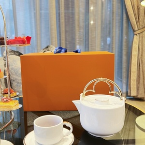 Luxurious Classic Porcelain <b>Coffee</b> <b>Set</b> with Reusable Drink Cups and Saucer <b>Set</b> Wholesale Price for Garden <b>Gift</b> - Product Image 3