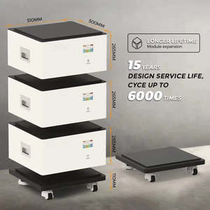 Batterie au lithium 51,2 V 200 Ah 10 kWh pour stockage d'énergie avec BMS intelligent pour usage domestique - Product Image 2