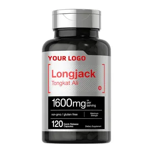 Étiquettes privées suppléments de santé Maca Ginseng Tongkat Ali racines pilules Longjack pilules 200:1 Longjack capsule