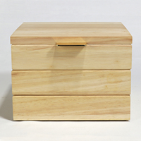 Tiroir à bijoux grand présentoir portable de luxe Mini tiroir en bois velours avec logo personnalisé Boîte de rangement Organisateur de bijoux de voyage