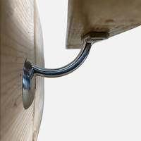Support de main courante en acier inoxydable réglable mural moderne, courbe, accessoires de fixation pour tube, support de tuyau, pièces de garde-corps d'escalier extérieur