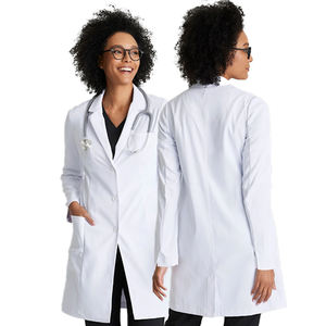 Uniformes d'hôpital brodés par gommages médicaux blancs professionnels de XL pour des manteaux imprimés par médecins pour l'usage de laboratoire - Product Image 3