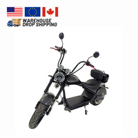 Scooters électriques de moto adulte de Citycoco de moteur de l'approbation 3000W de la CEE avec la lumière de LED
