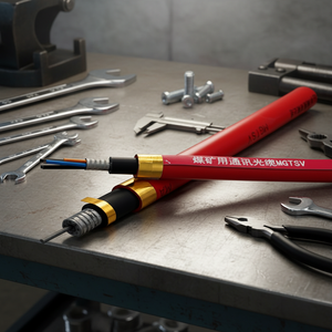 Cable de Fibra Óptica <span class=keywords><strong>XINQIAO</strong></span> MGTSV con Conductor Sólido de Cobre Retardante de Llama para Comunicación en Minas de Carbón Subterráneas - Product Image 1