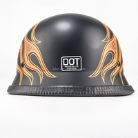 SLKE DOT Aprobado Retro Fire Skull Eagle Cascos DE LA Segunda Guerra Mundial Casco de media cara para motocicleta