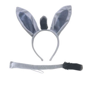 Déguisement d'halloween gris, avec oreilles de singe sur bandeau, déguisement pour la journée, Animal de noël, créatif - Product Image 2