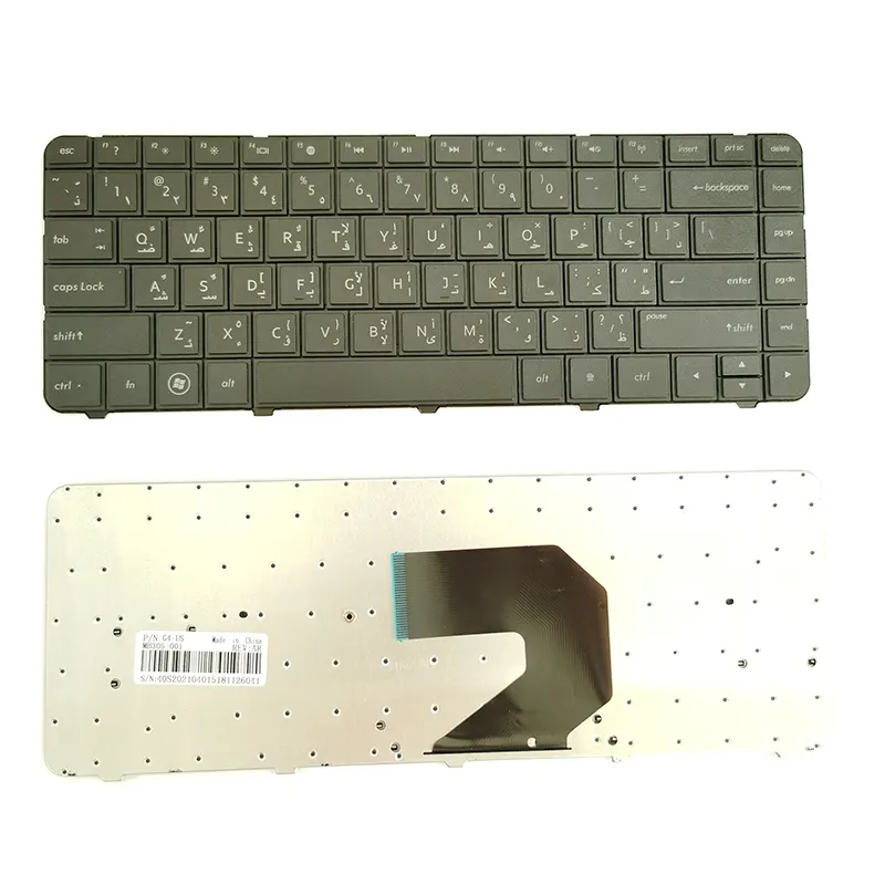 Teclado árabe para hp village g4 G4-1000 g6 G6-1000 série teclado americano layout preto