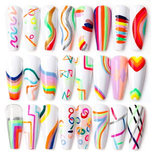 Vendeeni-esmalte <span class=keywords><strong>de</strong></span> uñas <span class=keywords><strong>semipermanente</strong></span>, delineador <span class=keywords><strong>de</strong></span> Etiqueta Privada, conjunto <span class=keywords><strong>de</strong></span> 24 <span class=keywords><strong>colores</strong></span>, <span class=keywords><strong>pintura</strong></span> artística para uñas, 12ml - Product Image 2