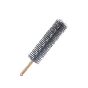 Brosse à plumes en nylon bleu-gris flexible pour le nettoyage domestique, idéale pour les écrans de fenêtre, les stores, les canapés et l'élimination de la poussière - Product Image 4
