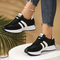 Soldes Exceptionnelles 2026 – Baskets Plateformes Rétro Color Block à Lacets pour Femme, Idéales pour le Sport et le Quotidien, Collection Printemps-Été