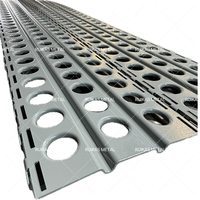 Rejilla de seguridad de tablones de acero perforados con recubrimiento en polvo y tablones de metal perforados antideslizantes para plataformas industriales temporales