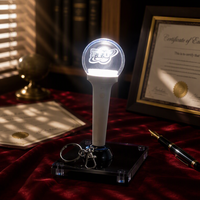 Bâton lumineux LED portable personnalisé en acrylique, boule lumineuse FineGreen avec impression numérique pour concerts, fêtes, promotion