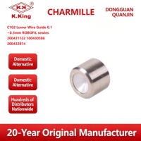Pièces de machine de découpe à fil CHARMILLES EDM C102 Guide-fil inférieur 0,1~0,3 mm ROBOFIL Sewies 200431122 100430586 200432814 Chine 1kg