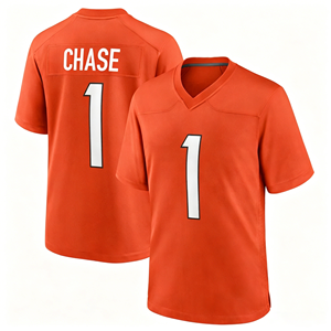 Maillot de football en promotion, tailles S-3XL # 9 Burrow # 1 Maillot brodé Chase pour hommes Cincinnati - Product Image 4