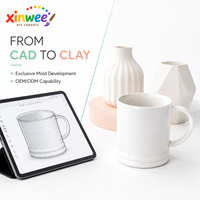Lot de tasses en céramique en gros, kit DIY, tasses vierges personnalisables avec pinceaux à peinture acrylique, sans danger pour les aliments, anti-fuite, pour enfants, cadeau artisanal, en vrac