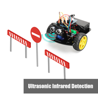 Kit de iniciación de robótica 2WD de fábrica, Kit educativo de Robótica con WiFi, fuente abierta, ESP-12E, IDE, programación inteligente, Robot de coche, Kit de Robot de código, ESP8266