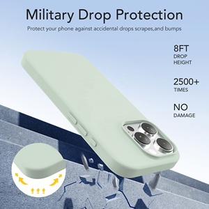 ODM Nhà Máy Bán Buôn Sang Trọng Gốc Silicone Lỏng 16 Trường Hợp Chống Sốc Bìa Cho Iphone 12 13 14 15 16 Pro Max Di Động Trường Hợp - Product Image 5