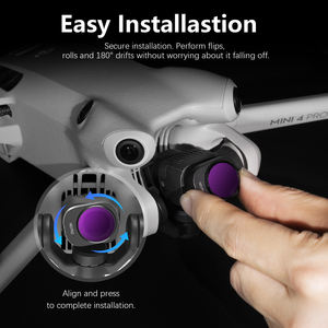 ชุดฟิลเตอร์ปรับได้ Amazear 4 ชิ้น สำหรับ DJI Mini 4 Pro ฟิลเตอร์เลนส์แบบ ND8 ถึง ND64 ป้องกันรอยขีดข่วนเคลือบหลายชั้น - Product Image 3