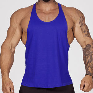 Camiseta sin mangas de punto para hombre, licra, poliéster, transpirable, color liso, ropa deportiva para entrenamiento - Product Image 6