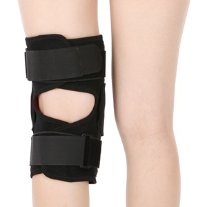 Soporte de envoltura de compresión de ajuste ortopédico Inmovilizador de rodilla abierta Banda de fijación de rótula Brace Bisagra <span class=keywords><strong>Rodillera</strong></span> - Product Image 4