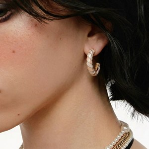 Orecchini a Cerchio Piccoli in Smalto Personalizzati, Colorati e alla Moda, <span class=keywords><strong>Stile</strong></span> Minimalista per Uso Quotidiano Femminile - Product Image 5