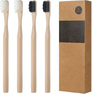 Eco Friendly Wooden Bamboo <b>Toothbrush</b> Super Soft Biodegradable <b>Toothbrush</b> for Adults BPA Free Soft Bristles Bamboo <b>Toothbrush</b> - Product Image 1