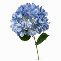 Tiges d'hortensias artificiels réalistes, 90 pétales, têtes en soie pour bouquet DIY, mariage, fête, décoration d'événements
