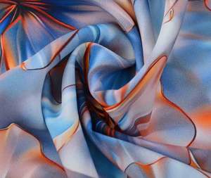 Tessuto floreale personalizzato doppio lato personalizzato in raso di lusso con stampa digitale per sciarpa scialle Hijab donne sudanesi Toub Somali Dirac seta come - Product Image 1