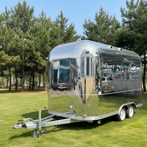 <span class=keywords><strong>Remorque</strong></span> alimentaire mobile de 4m 5m en acier inoxydable et aluminium, résistante à la rouille, <span class=keywords><strong>pour</strong></span> hot-dogs, frites et restauration rapide - Product Image 1