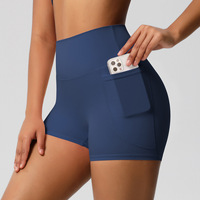 Short de Compression Sport femmes entraînement Yoga entraînement Gym course Ripstop Nylon Sport Shorts avec poches femmes vêtements de sport