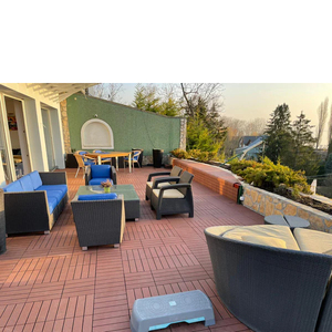 Venta Directa de Fábrica, Muchos Estilos de Suelos de Exterior para Jardín, WPC Antideslizante, Impermeable, Cuadrados, Encastrables - Product Image 6