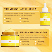 Beauté Marque privée Ensembles de soins de la peau au curcuma vitamine C biologique Ensemble de soins de la peau visage contre l'acné au curcuma hydratant