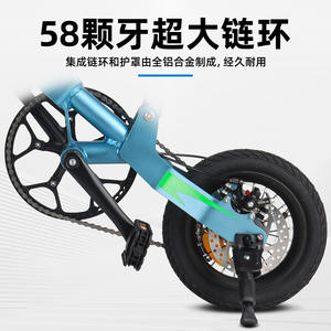 Manubrio Plegable Bolany para Bicicleta de 20 Pulgadas, Horquilla Rígida de Aleación de Aluminio, Diseño Compacto para Almacenamiento y Viaje - Product Image 3