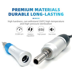 Polidor dental 35000RPM Micromotor da broca do prego do laboratório com E-tipo <span class=keywords><strong>Handpiece</strong></span> + reto <span class=keywords><strong>Handpiece</strong></span> + Contra ângulo - Product Image 4