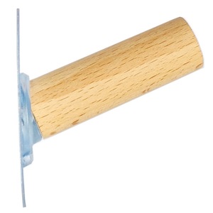 Adhesive Hanger Home Kitchen Supplies Wall Hanging <strong>Handmade</strong> Wood Craft Wooden <strong>Hooks</strong> - Product Image 1