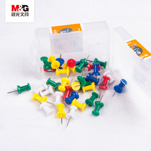 M&G Thumb Tack ABS92605 Colored Round Head Push <b>Pins</b> Metal Office Supply - Product Image 1