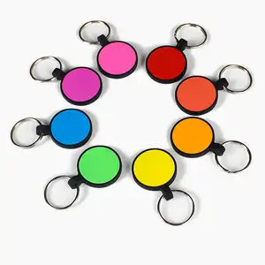 Mới cá nhân trống Dog ID tag khắc Pet Dog thẻ tên cả hai bên khắc Silicone Vòng Pet với Keyring