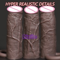 Sexspielzeug Penis-Hülle Penisverlängerung Männliches Sexspielzeug Penisring Vergrößerer Penisring für Männer Paare Dildo