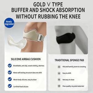 LEDUN Silikon-Kniebandage für Männer und Frauen Verstellbare Rutschfeste Patellabandage für Laufen und Basketball - Product Image 4