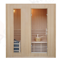 Chambres confortables de sauna de station thermale de matériel en bois de corps de relaxation 2 personnes d'intérieur